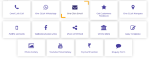 features of digital Business card 