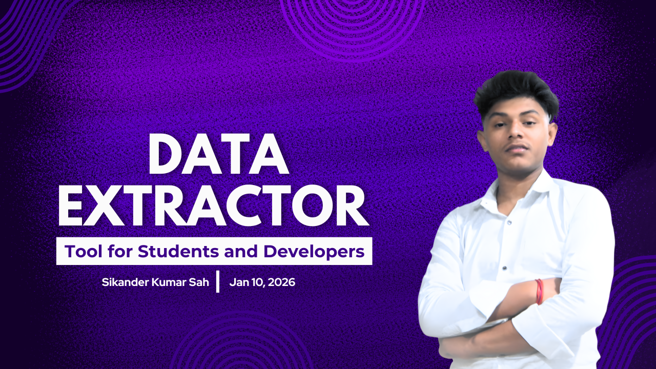 Data Extractor Tool for Students and Developers