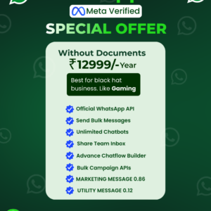 WhatsApp Business API without documents dashboard setup