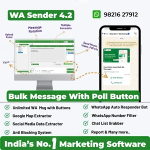 wa sender Bulk Message With Button